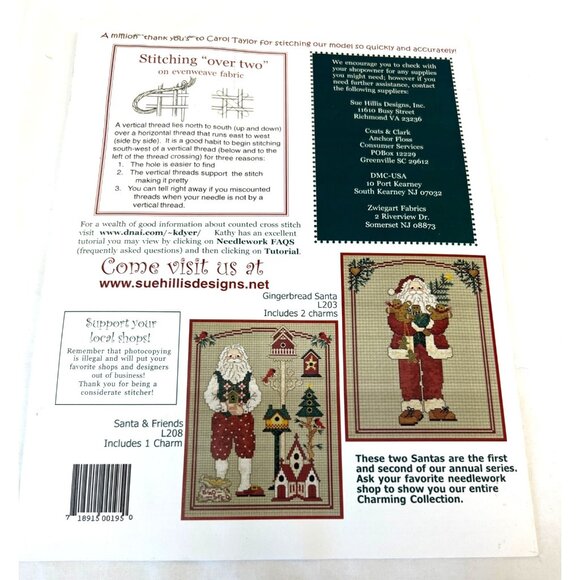 Saint Nicks Toys Cross Stitch Pattern Sue Hillis Designs With Charm - Picture 4 of 6